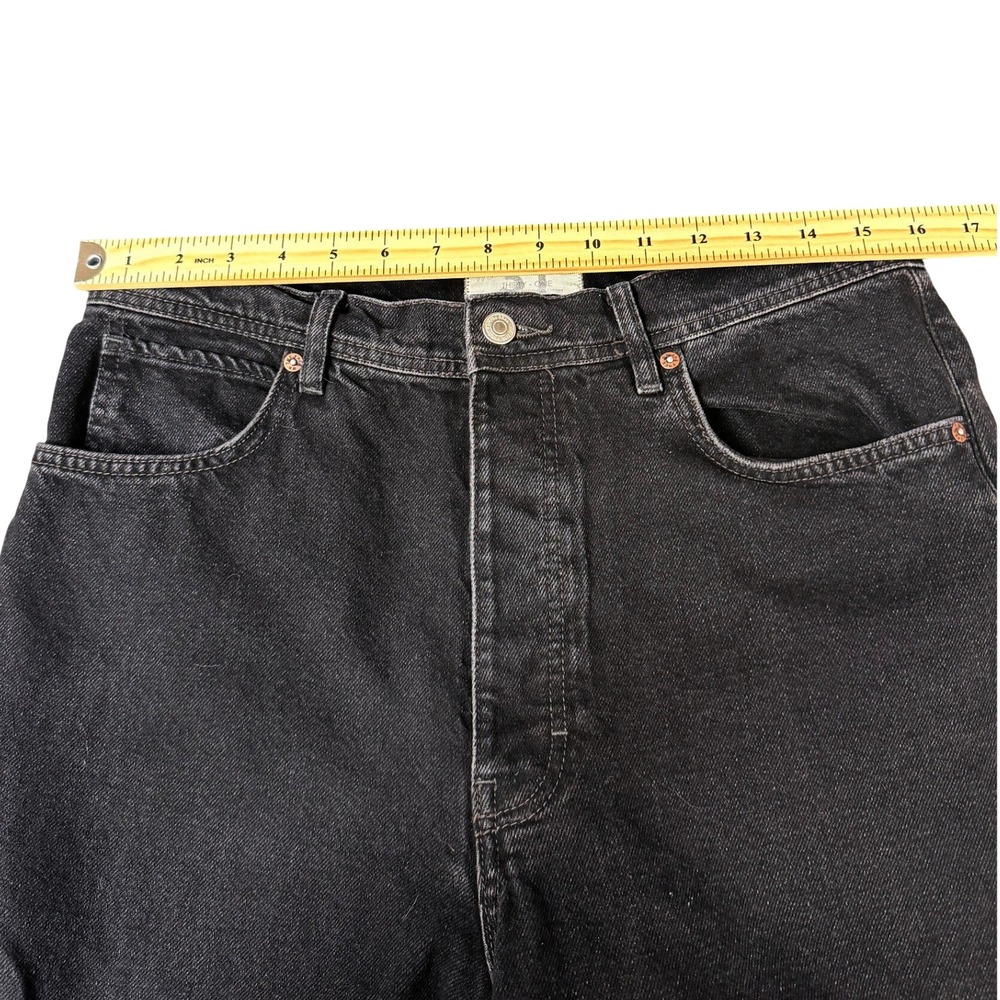 Free People We The Free Thirty-One Wide Leg Culotte Jeans Black Size 31 Cotton - Picture 5 of 9